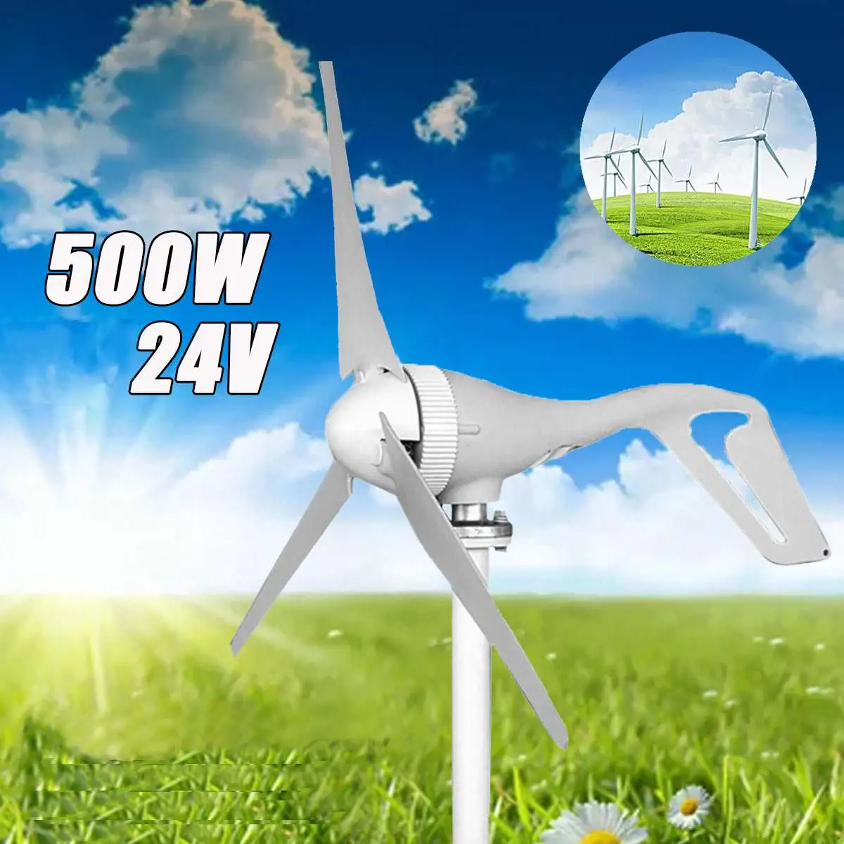 Becornce 500W 24V 5 Blades Wind Generator Automatic Latern Generator With 600W Wind Controller For Hyb rid Streetlight
Becornce 500W 24V 5 Blades Wind Generator Automatic Latern Generator With 600W Wind Controller For Hyb rid Streetlight