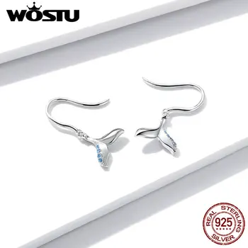 WOSTU 925 Sterling Silver Fantasy Fish Tail Crystal Stud Earrings For Women Fashion Silver Women Jewelry oorbellen
WOSTU 925 Sterling Silver Fantasy Fish Tail Crystal Stud Earrings For Women Fashion Silver Women Jewelry oorbellen