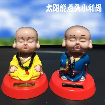 Solar Cartoon Creative Little Monk Car Decoration Rotating Monk Car Decoration Brings Safety Supplies
Solar Cartoon Creative Little Monk Car Decoration Rotating Monk Car Decoration Brings Safety Supplies