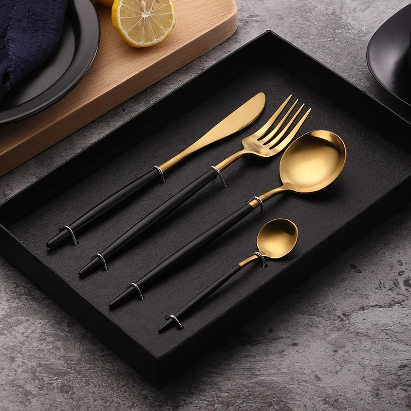 Dinner Set Cutlery Knives Forks Spoons Western Kitchen Dinnerware 304 Stainless Steel Home Party Tableware Set Custom Logo
Dinner Set Cutlery Knives Forks Spoons Western Kitchen Dinnerware 304 Stainless Steel Home Party Tableware Set Custom Logo