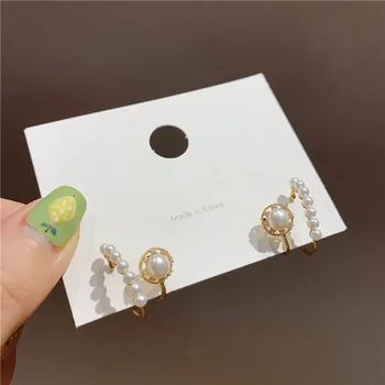 2020 New Korean Pearl Double Circle Stud Earrings For Women Fashion Elegant Gold Color C-Shape Earring Jewelry Gifts
2020 New Korean Pearl Double Circle Stud Earrings For Women Fashion Elegant Gold Color C-Shape Earring Jewelry Gifts
