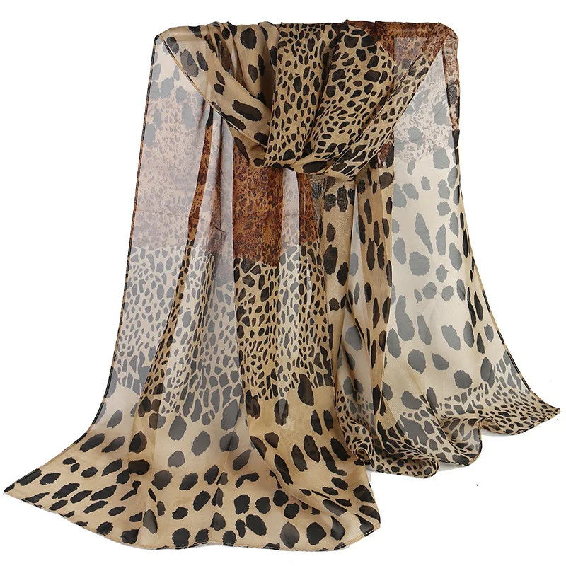 Woman Chiffon Scarf 45*150cm Spring Autumn Fashion Chic Stylish Retro Leopard Dot Printed Thin Shawl Wrap Ring Lady Headband
Woman Chiffon Scarf 45*150cm Spring Autumn Fashion Chic Stylish Retro Leopard Dot Printed Thin Shawl Wrap Ring Lady Headband
