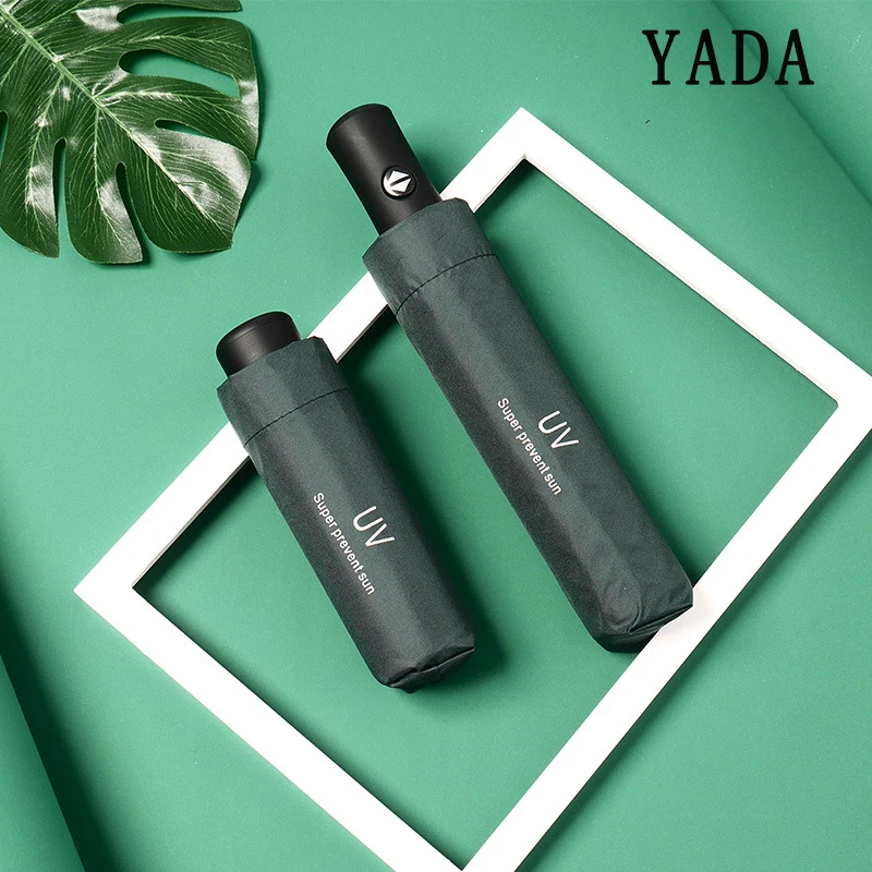 YADA Pure Color UV Three Fold Automatic Umbrellas Windproof Folding Rainy Umbrellas For Women Men UV Auto Umbrella Female YD209
YADA Pure Color UV Three Fold Automatic Umbrellas Windproof Folding Rainy Umbrellas For Women Men UV Auto Umbrella Female YD209