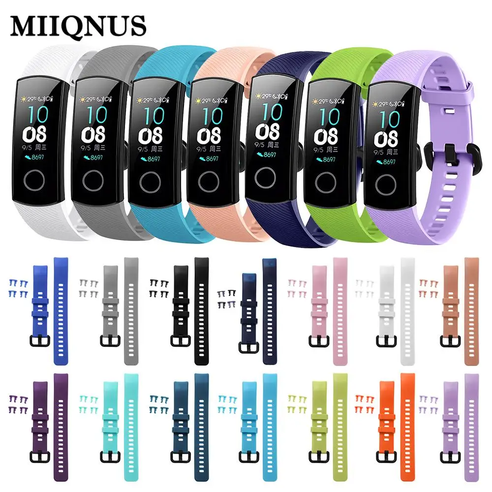MIIQNUS 1PC Sports Bracelet replacement Colorful Classic Silicone Watch Band Wristband Bracelet Strap for Honor Band 4
MIIQNUS 1PC Sports Bracelet replacement Colorful Classic Silicone Watch Band Wristband Bracelet Strap for Honor Band 4
