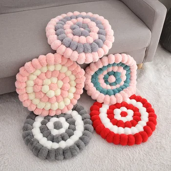 Rabbit Fur Mesh Round Plush Cushion Colorful Stuffed Plush Seat Pad PP Cotton Plush Cushion Hair Ball Cushion Plush Pillows
Rabbit Fur Mesh Round Plush Cushion Colorful Stuffed Plush Seat Pad PP Cotton Plush Cushion Hair Ball Cushion Plush Pillows