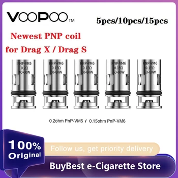 5pcs 15pcs Voopoo Pnp VM5 Mesh Coil 0.2ohm PnP VM6 / 0.15ohm PnP VM5 E-cigarette Coil Head for Drag X / Drag S Pod Vape Kit
5pcs 15pcs Voopoo Pnp VM5 Mesh Coil 0.2ohm PnP VM6 / 0.15ohm PnP VM5 E-cigarette Coil Head for Drag X / Drag S Pod Vape Kit