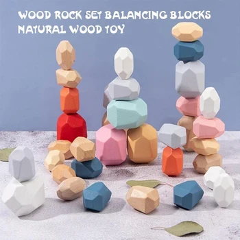 Children's Wooden Colored Stone Jenga Building Block Educational Toy Creative Nordic Style Stacking Game Rainbow Wooden Toy Gift
Children's Wooden Colored Stone Jenga Building Block Educational Toy Creative Nordic Style Stacking Game Rainbow Wooden Toy Gift