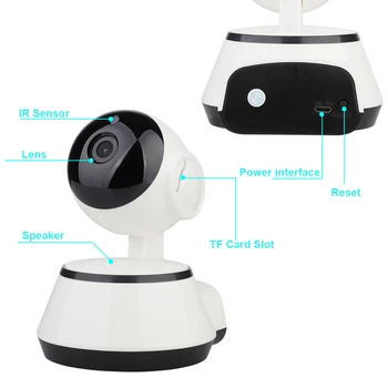 720P WiFi IP Camera Baby Monitor 720P HD Smart Baby Camera Audio Video Record Night Vision Remote Surveillance Mini CCTV Camera 
720P WiFi IP Camera Baby Monitor 720P HD Smart Baby Camera Audio Video Record Night Vision Remote Surveillance Mini CCTV Camera