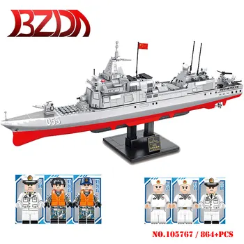 BZDA Military Jagged Reload 864PCS 055 Destroyer model building blocks DIY Assembling building blocks kids toys birthday present
BZDA Military Jagged Reload 864PCS 055 Destroyer model building blocks DIY Assembling building blocks kids toys birthday present