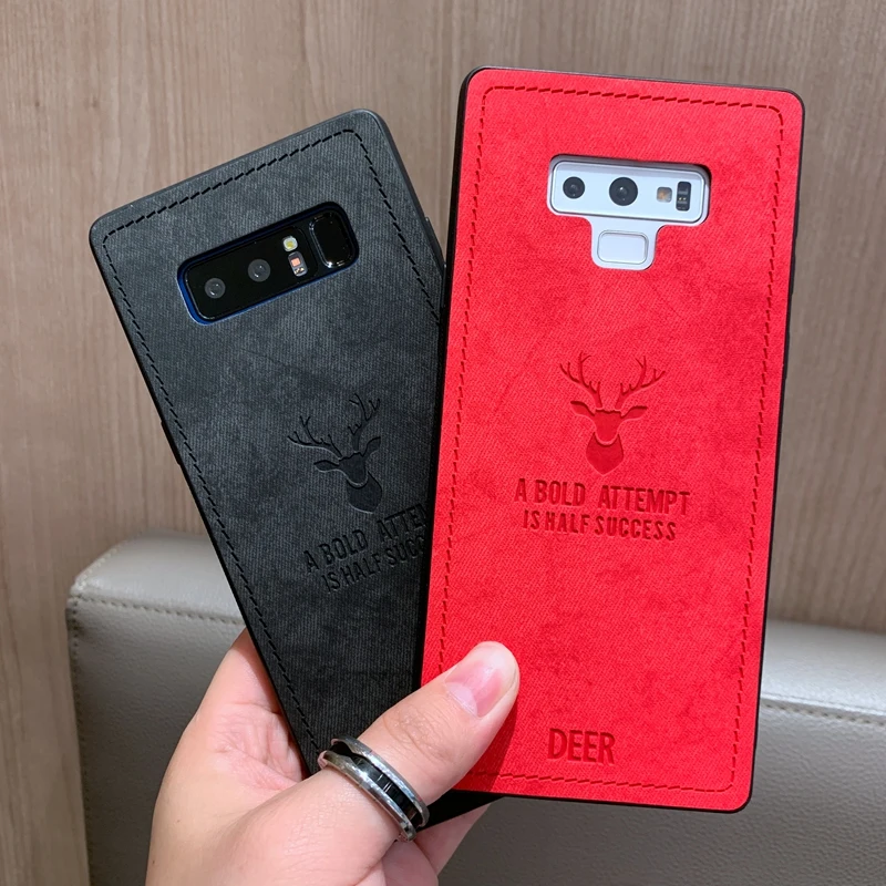 Для samsung Galaxy S10 плюс S10e M10 M20 M30 A10 A20 A30 A50 A40 A70 ткань 3D принт с оленем однотонный
