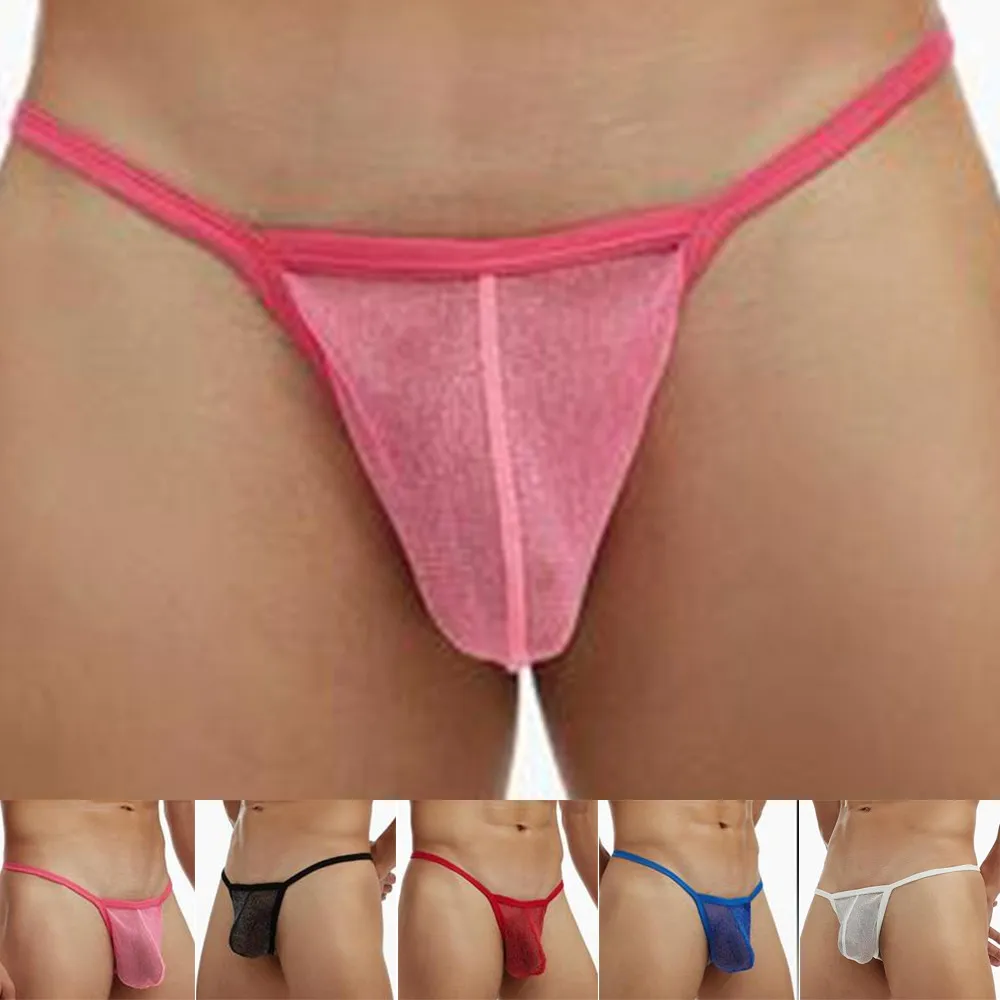 Mens Mesh See-through Pouch G-string Briefs Underwear T-back Thong V-string Thin Breathable Ice Silk Triangle High-fork Underwea
Mens Mesh See-through Pouch G-string Briefs Underwear T-back Thong V-string Thin Breathable Ice Silk Triangle High-fork Underwea