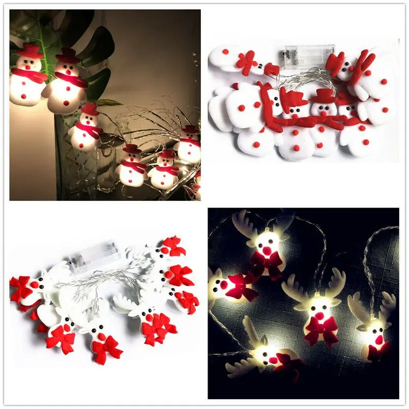 1.65M/3M Snowman elk LED String Fairy Lights Garland Christmas Decorations Lantern for Home Party Holiday Lighting Decor
1.65M/3M Snowman elk LED String Fairy Lights Garland Christmas Decorations Lantern for Home Party Holiday Lighting Decor