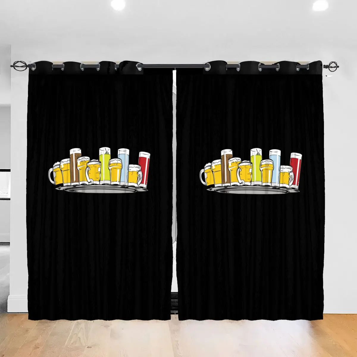 Living Room Sun Block Curtain Save Water Drink Beer Light Shading Bedroom Blackout Window Curtains 52x72In
Living Room Sun Block Curtain Save Water Drink Beer Light Shading Bedroom Blackout Window Curtains 52x72In