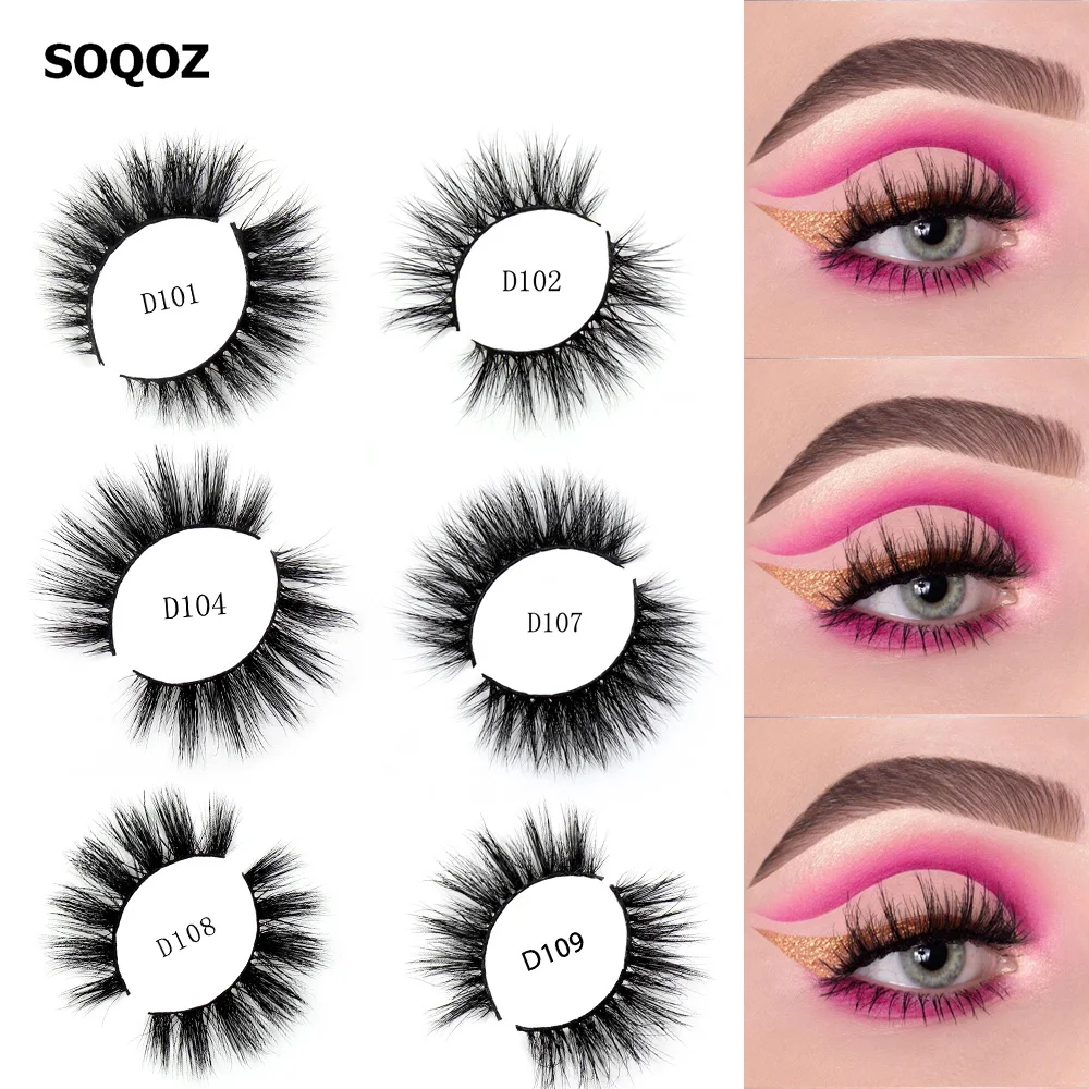 SOQOZ False Eyelashes 3D Mink Lashes Cruelty Free Mink Eyelashes Natural Long Lashes Makeup faux cils D108
SOQOZ False Eyelashes 3D Mink Lashes Cruelty Free Mink Eyelashes Natural Long Lashes Makeup faux cils D108