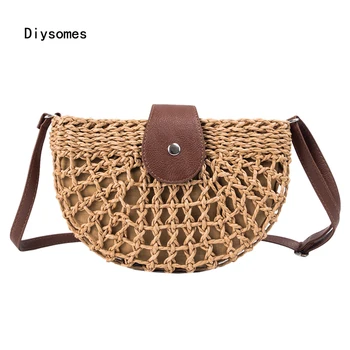 Diysomes New Summer Rattan Bags Women Saddle Straw Shoulder Bag Handmade Crossbody Bag Lady Handbags Woven Bohemia Clutch 2020 
Diysomes New Summer Rattan Bags Women Saddle Straw Shoulder Bag Handmade Crossbody Bag Lady Handbags Woven Bohemia Clutch 2020
