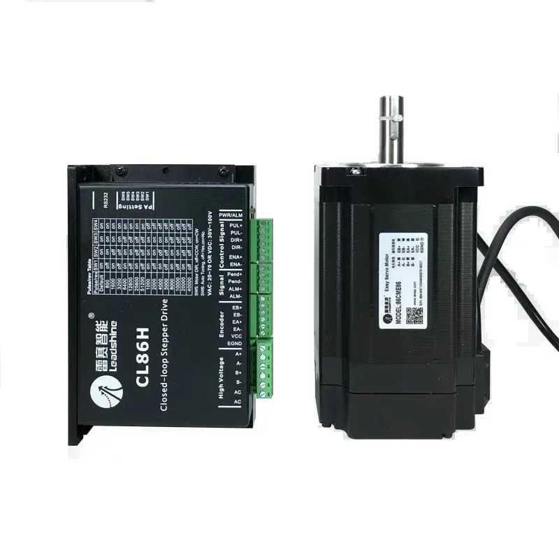 Closed loop Hybrid servo driver kit Leadshine nema34 8.5NM CL86H and 86CME85 stepping motor driver
Closed loop Hybrid servo driver kit Leadshine nema34 8.5NM CL86H and 86CME85 stepping motor driver