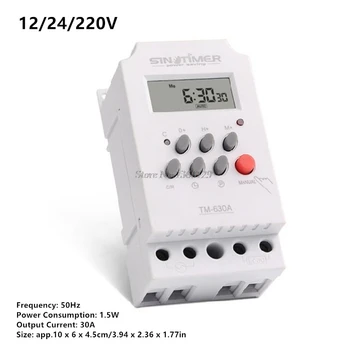 12V 24V 220V DC Input 7 Days Programmable 24hrs MINI TIMER SWITCH Time Relay Output Load High Power 30A Whosale&Dropship
12V 24V 220V DC Input 7 Days Programmable 24hrs MINI TIMER SWITCH Time Relay Output Load High Power 30A Whosale&Dropship