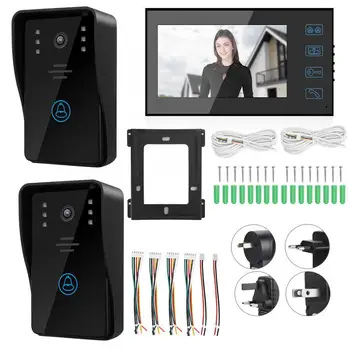 Wifi Doorbell 7in Waterproof Video Intercom Doorbell 2 IR Camera 1 LCD Monitor Security Door Phone 100V-240V 
Wifi Doorbell 7in Waterproof Video Intercom Doorbell 2 IR Camera 1 LCD Monitor Security Door Phone 100V-240V