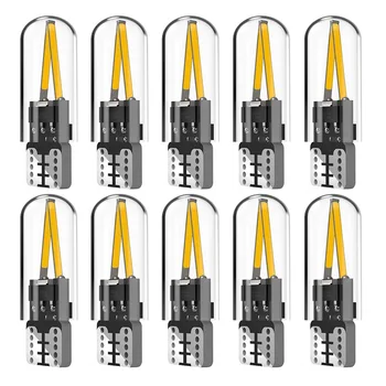 10pcs T10 2825 WY5W W5W Filament Lights COB LED Glass Shell Wedge Auto Parking Bulb CANBUS NO ERROR Car Reading Dome Lamp DC 12V
10pcs T10 2825 WY5W W5W Filament Lights COB LED Glass Shell Wedge Auto Parking Bulb CANBUS NO ERROR Car Reading Dome Lamp DC 12V
