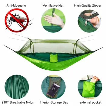 Outdoor mosquito net hammock camping with mosquito net ultra light nylon double army green camping air tent camping hammock
Outdoor mosquito net hammock camping with mosquito net ultra light nylon double army green camping air tent camping hammock