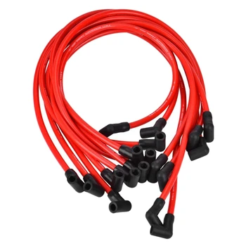 10.5 MM Spark Plug Wire Set, SP10-390-1010 High Performance Ignition Wire for Chevrolet AM General Isuzu HEI SBC BBC 350
10.5 MM Spark Plug Wire Set, SP10-390-1010 High Performance Ignition Wire for Chevrolet AM General Isuzu HEI SBC BBC 350