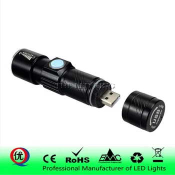 Powerful LED Flashlight With Tail USB Charging Head Zoomable waterproof Torch Portable light 3 Lighting modes Built-in battery
Powerful LED Flashlight With Tail USB Charging Head Zoomable waterproof Torch Portable light 3 Lighting modes Built-in battery