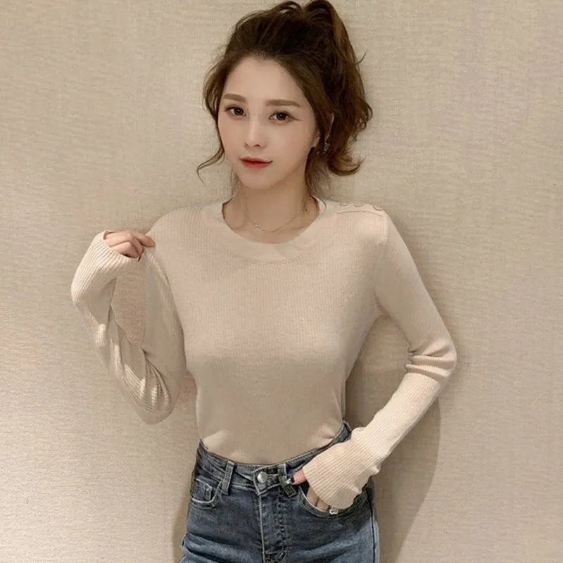 Women Pullovers Sweater New Knitted Autumn Winter Spring Colorfaith Elegant Sweaters Fall O-neck Button Casual Pullovers Top
Women Pullovers Sweater New Knitted Autumn Winter Spring Colorfaith Elegant Sweaters Fall O-neck Button Casual Pullovers Top