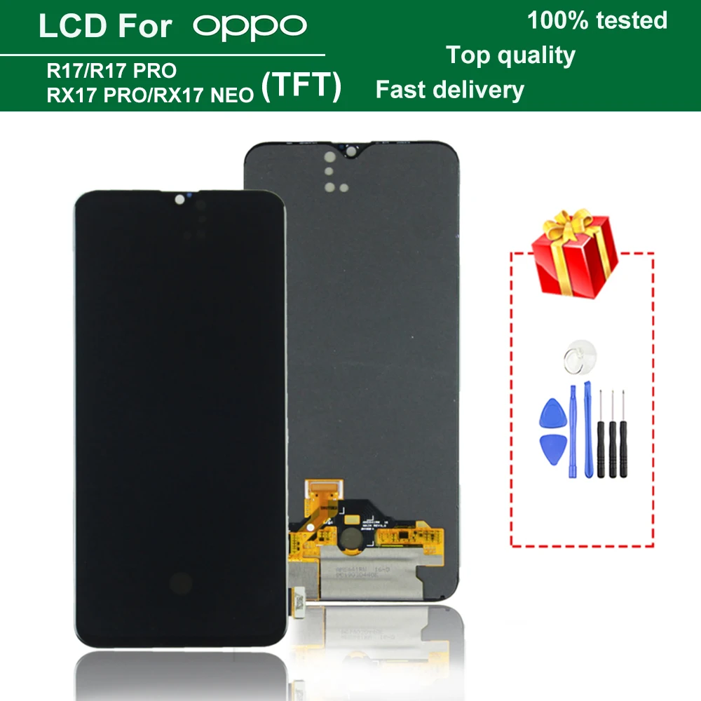 6.4" Original AMOLED LCD for OPPO R17 R17 Pro LCD DisplayTouch Screen Digitizer Assembly For OPPO RX17 Pro RX17 Neo LCD Screen
6.4" Original AMOLED LCD for OPPO R17 R17 Pro LCD DisplayTouch Screen Digitizer Assembly For OPPO RX17 Pro RX17 Neo LCD Screen