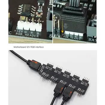High quality 12V 1 to 10 Way 4Pin PC CPU RGB Cooling Fan Controller Adapter Hub with Cable Computer Fan Cooler drop shipping
High quality 12V 1 to 10 Way 4Pin PC CPU RGB Cooling Fan Controller Adapter Hub with Cable Computer Fan Cooler drop shipping