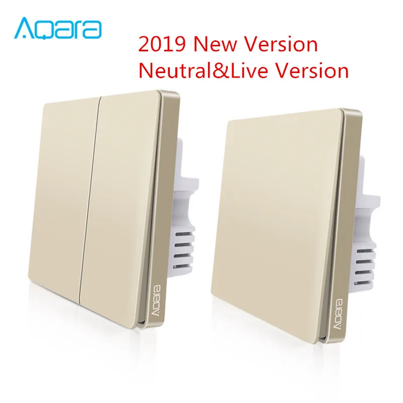 2019 New Xiaomi Aqara Wall Switch Smart ZigBee Neutral&Live Wire Light Remote Control Wireless Key Wall Switch
2019 New Xiaomi Aqara Wall Switch Smart ZigBee Neutral&Live Wire Light Remote Control Wireless Key Wall Switch
