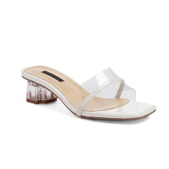 New Fashion Outdoor Chunky Middle Heels Transparent Heels Summer Sandals Slides Slippers Crystal Clear Shoes Women
New Fashion Outdoor Chunky Middle Heels Transparent Heels Summer Sandals Slides Slippers Crystal Clear Shoes Women