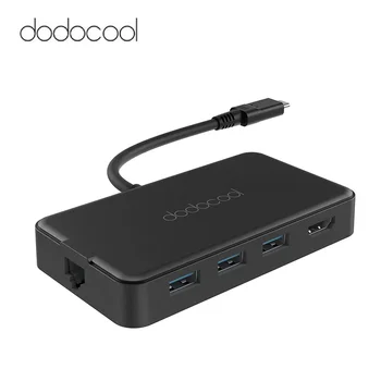dodocool 8-in-1 Multifunction USB-C Hub with Type-C 4K Video HD Output Port SD/TF Card Reader and 3 SuperSpeed USB 3.0 Ports
dodocool 8-in-1 Multifunction USB-C Hub with Type-C 4K Video HD Output Port SD/TF Card Reader and 3 SuperSpeed USB 3.0 Ports