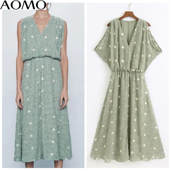 AOMO 2020 fashion women dress dots emebroidery dress off shoulder short Sleeve Ladies summer midi Dress Vestidos 6Z48A
AOMO 2020 fashion women dress dots emebroidery dress off shoulder short Sleeve Ladies summer midi Dress Vestidos 6Z48A