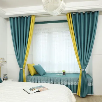 Thick Fabric Solid Color Blackout Curtain Finished Window Blinds Drapes Modern Curtains for Bedroom Living Room Kirchen
Thick Fabric Solid Color Blackout Curtain Finished Window Blinds Drapes Modern Curtains for Bedroom Living Room Kirchen