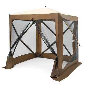 Costway 72''x 72'' Portable Pop Up 4 Sided Canopy Instant Gazebo Screen Tent Shelter Brown
Costway 72''x 72'' Portable Pop Up 4 Sided Canopy Instant Gazebo Screen Tent Shelter Brown