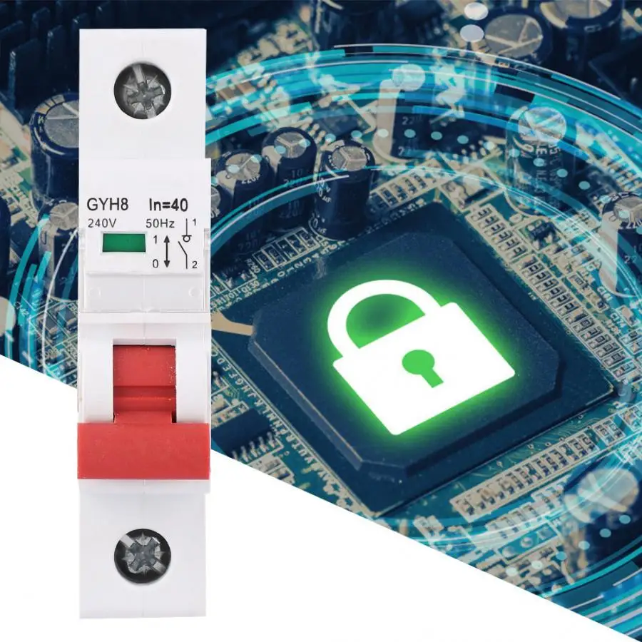 Short Circuit Protection Isolating Switch Miniature Circuit Breaker 1P Small-Sized Air Switch 240VAC 50/60Hz
Short Circuit Protection Isolating Switch Miniature Circuit Breaker 1P Small-Sized Air Switch 240VAC 50/60Hz