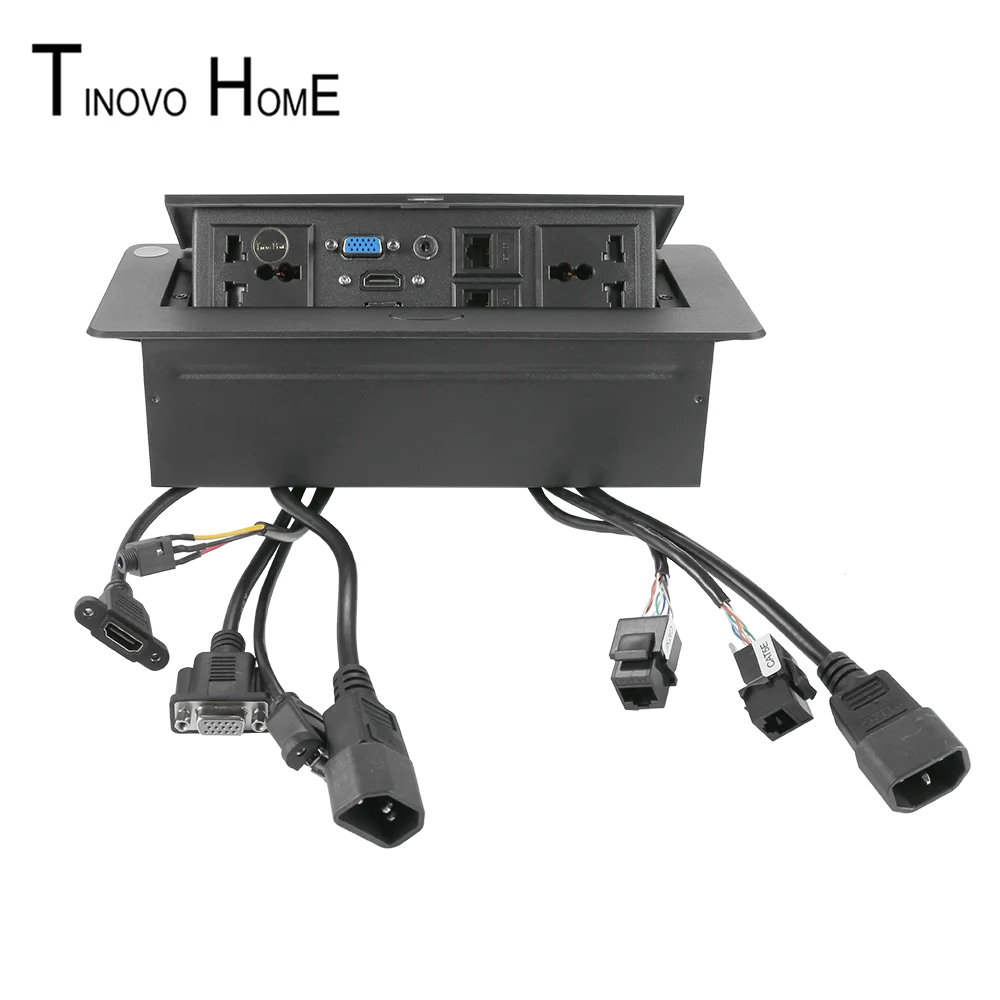 Universal plug desktop socket / Slow pop-up socket /HD hdmi USB dual network RJ45 3.5 audio information box socket / zinc alloy
Universal plug desktop socket / Slow pop-up socket /HD hdmi USB dual network RJ45 3.5 audio information box socket / zinc alloy