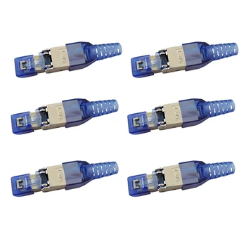 6-Piece Shielded RJ45 Cat 7 Terminal Plug Cat7 Plug / Cat7 Connector Modular 23 / 24AWG
6-Piece Shielded RJ45 Cat 7 Terminal Plug Cat7 Plug / Cat7 Connector Modular 23 / 24AWG
