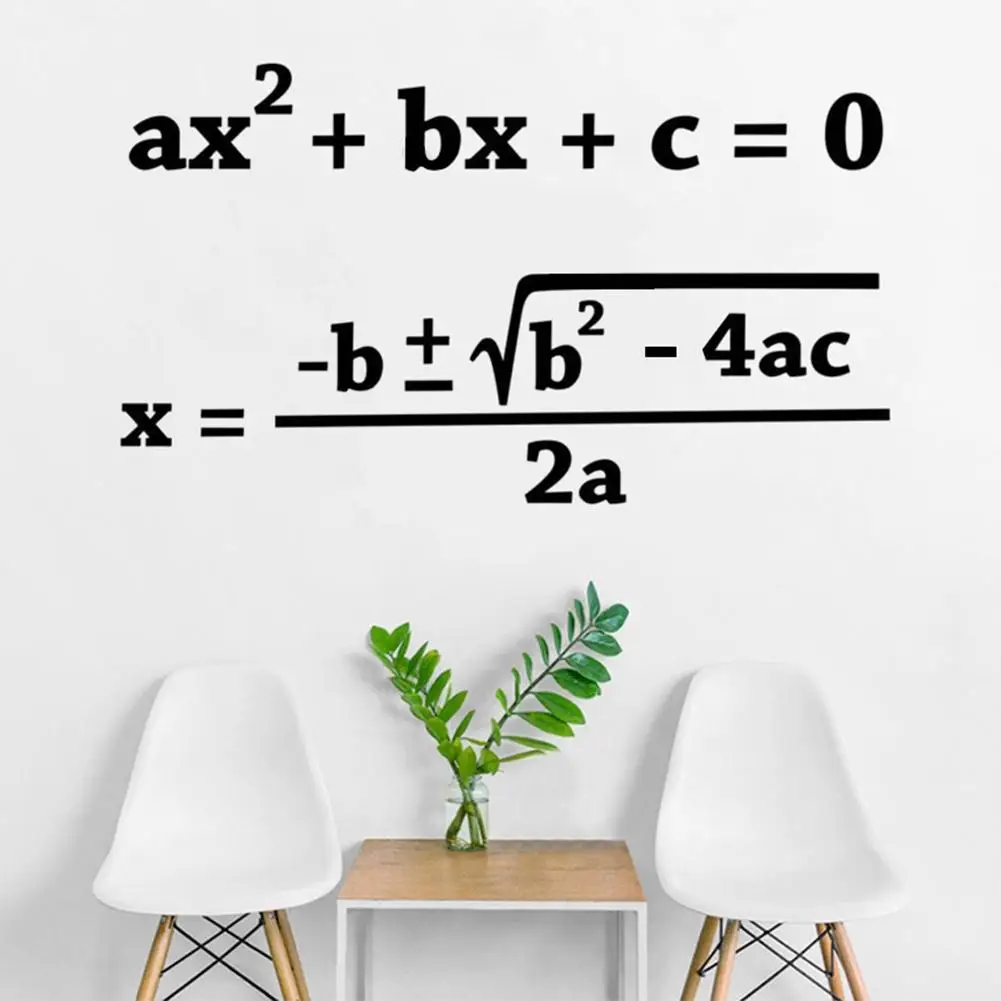 Wall Stickers Quadratic Formula Math Vinyl Wall Stickers Kids Room Decoration Flying Bird Mathematical Formula Wall Stickers
Wall Stickers Quadratic Formula Math Vinyl Wall Stickers Kids Room Decoration Flying Bird Mathematical Formula Wall Stickers
