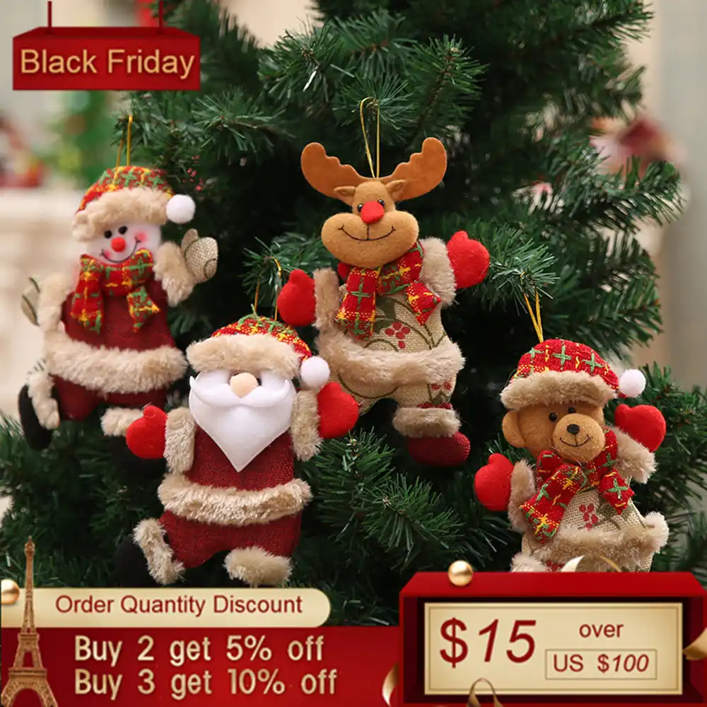 christmas ornaments christmas gift santa claus snowman tree toy