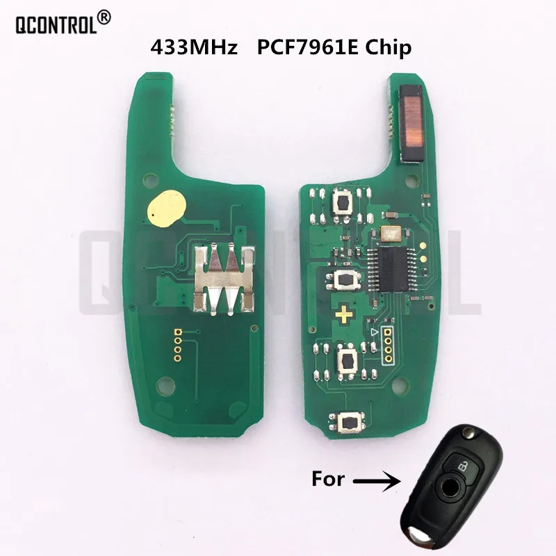 QCONTROL Car Control Remote Key Electronic Circuit Board for Opel Astra K, Corsa E 433MHz PCF7961E Chip
QCONTROL Car Control Remote Key Electronic Circuit Board for Opel Astra K, Corsa E 433MHz PCF7961E Chip