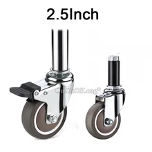 4PCS 2.5Inch 360° Swivel Heavy Duty Load 150KG Rubber Plunger Casters With Brake Wheels For Furniture Medical Equipment FG699
4PCS 2.5Inch 360° Swivel Heavy Duty Load 150KG Rubber Plunger Casters With Brake Wheels For Furniture Medical Equipment FG699