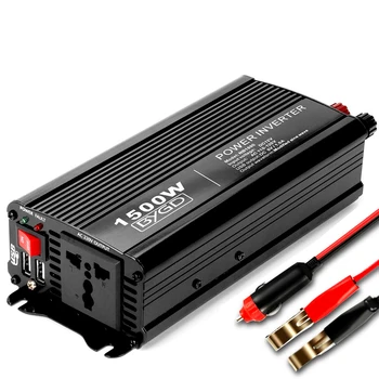 BYGD Power Inverter 1500W 12V DC to 110V AC Converter with Outlets and 2x1.0A USB Ports Car Inverter
BYGD Power Inverter 1500W 12V DC to 110V AC Converter with Outlets and 2x1.0A USB Ports Car Inverter