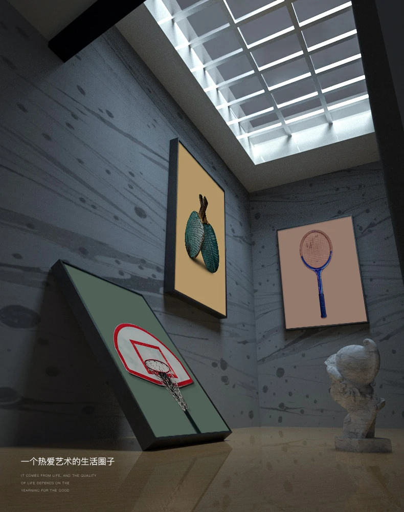 Moderno Deporte Mania Lienzo Pintura Posteres Impresos Equipo