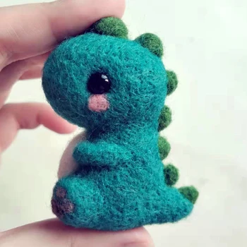 Wool Felt Handmade Animal Cute Dinosaur Craft Sets Needle Felting Kit Material Package Rex Modeling Felt Keychain Christmas Gift
Wool Felt Handmade Animal Cute Dinosaur Craft Sets Needle Felting Kit Material Package Rex Modeling Felt Keychain Christmas Gift