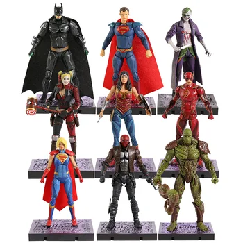 

DC Injustice 2 Batman Superman Wonder Woman Joker Harley Quinn Flash Supergirl Red Hood Swamp Thing PVC Action Figure Toy