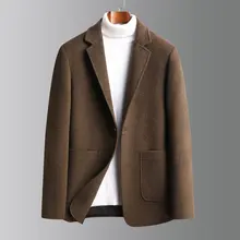 2022 Men Sheep Wool Tweed Blazers Khaki Black Grey Smart Casual Woolen Blend Suit Jacket Male Elegant Classical Outfits Garment
2022 Men Sheep Wool Tweed Blazers Khaki Black Grey Smart Casual Woolen Blend Suit Jacket Male Elegant Classical Outfits Garment