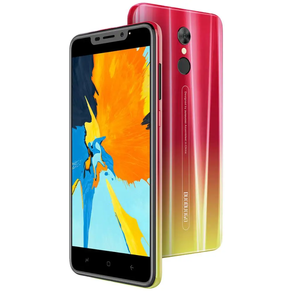 DUODUOGO G55 мобильный телефон Android 9 0 3 ГБ ОЗУ 16 Гб ПЗУ 13MP + 5MP 5 "HD ips 4800mAh отпечаток