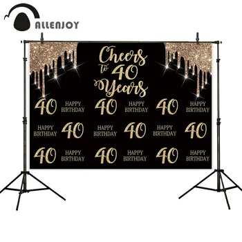 Allenjoy Grand Event Party Sequin Curtains Adult 40th Happy Birthday Step And Repeat Decoration Banners Black Golden Photobooth
Allenjoy Grand Event Party Sequin Curtains Adult 40th Happy Birthday Step And Repeat Decoration Banners Black Golden Photobooth