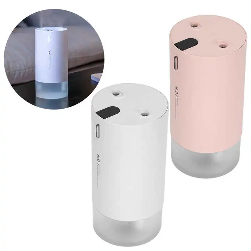 430ML Mini Double Spray Humidifier Car Digital Air Humidifier with Night Light USB Charging Diffusore Oli Essenziali
430ML Mini Double Spray Humidifier Car Digital Air Humidifier with Night Light USB Charging Diffusore Oli Essenziali